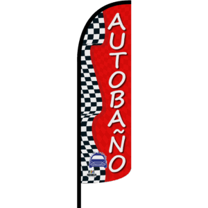 Bandera Autobaño Roja