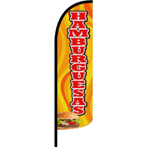 Bandera Hamburguesas Naranja