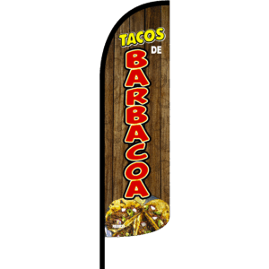 Bandera Tacos de Barbacoa Madera