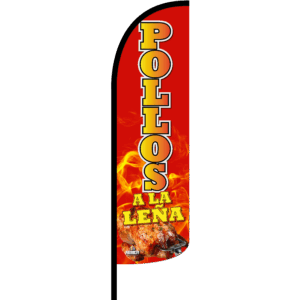 Bandera Pollos a La Leña