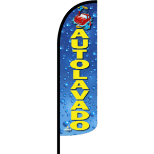 Bandera Autolavado Gotas