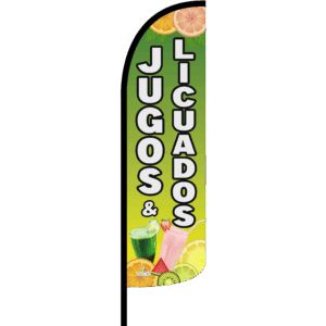 Bandera Jugos & Licuados Verde