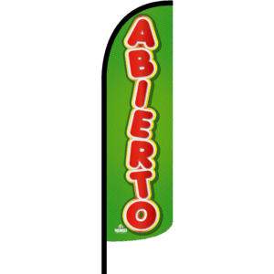 Bandera Abierto Verde