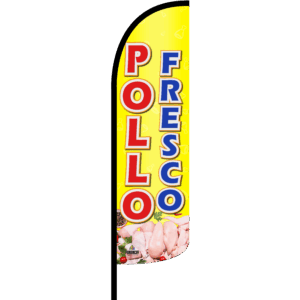 Bandera Pollo Fresco Amarilla