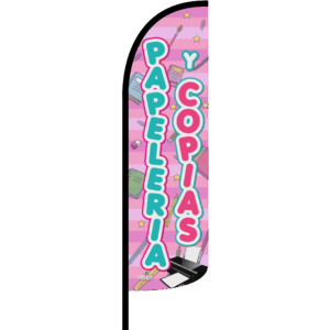 Bandera Papeleria y Copias Rosa
