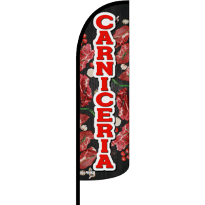 Bandera Carniceria Negro
