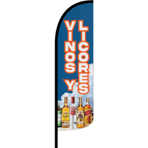 Bandera Vinos y Licores Azul