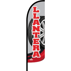 Bandera Llantera Gris