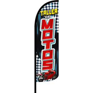 Bandera Taller de Motos Negra