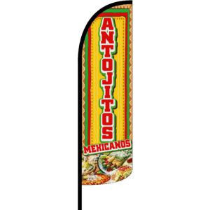 Bandera Antojitos Mexicanos Tricolor