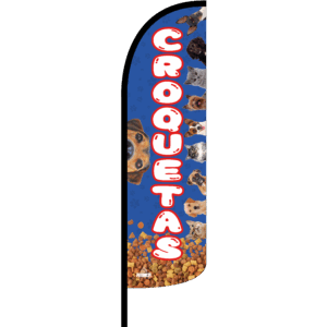 Bandera Croquetas Azul
