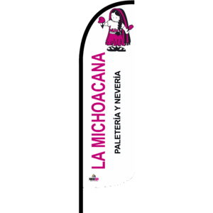 Bandera La Michoacana Rosa