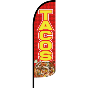 Bandera Tacos Roja