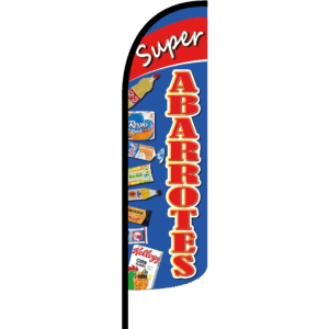 Bandera Super Abarrotes Azul