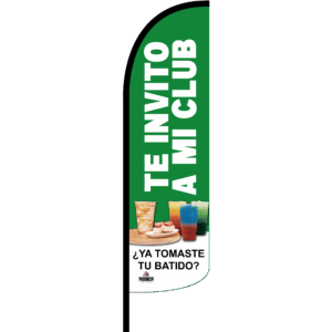 Bandera Te Invito a Mi Club Batido