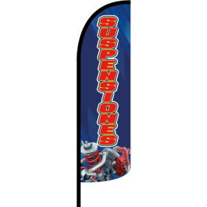 Bandera Suspensiones Azul