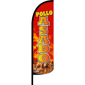Bandera Pollo Asado Fuego