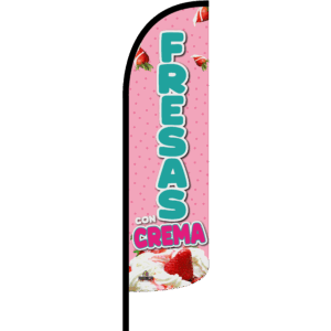 Bandera Fresas con Crema
