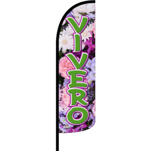 Bandera Vivero Rosa y Morado