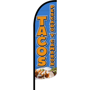 Bandera Tacos Pescado y Camaron