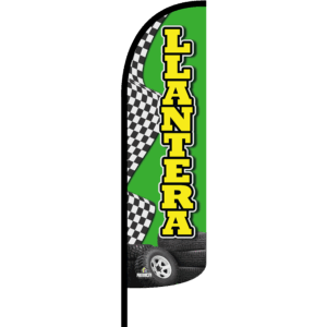 Bandera Llantera Verde