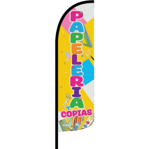 Bandera Papeleria y Copias Amarilla
