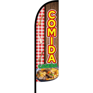 Bandera Comida Corrida Madera
