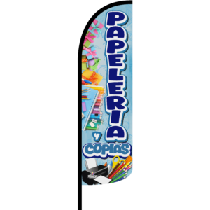 Bandera Papeleria y Copias Azul