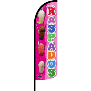 Bandera Raspados Rosa