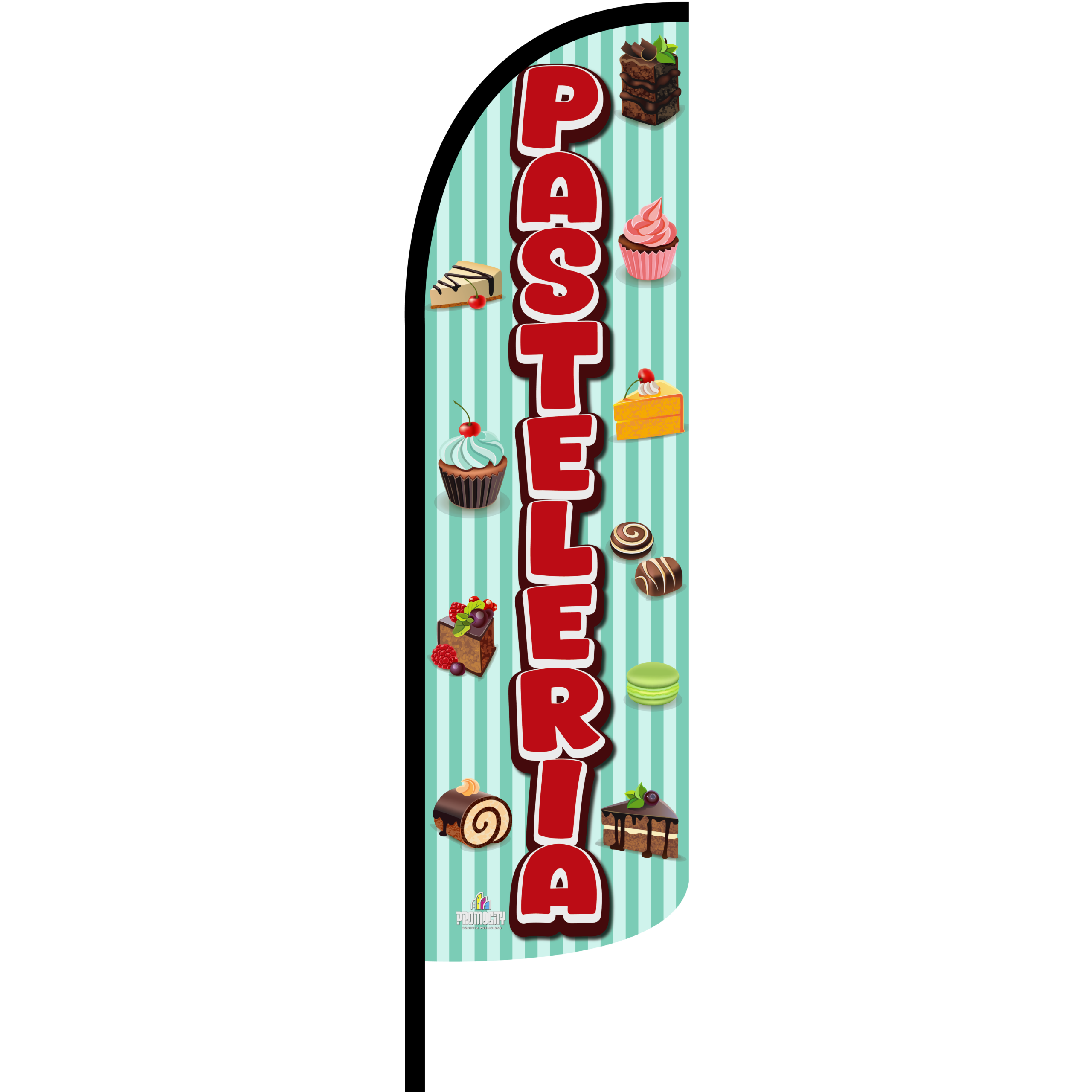 Bandera Pasteleria Rayas